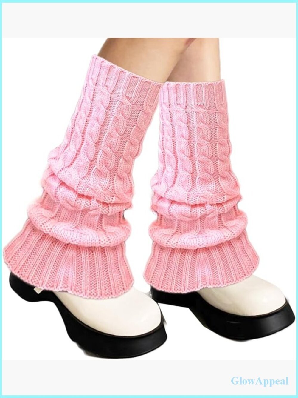 Knitted Ribbed Stirrup Leg Warmers for Women Extra Soft Long Warmers Yoga Dance